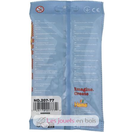 Bag of 1000 plastic beads Midi limestone white HAMA-207-77 Hama 5