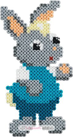 Bag of 1000 plastic beads Midi Blue oil HAMA-207-83 Hama 3