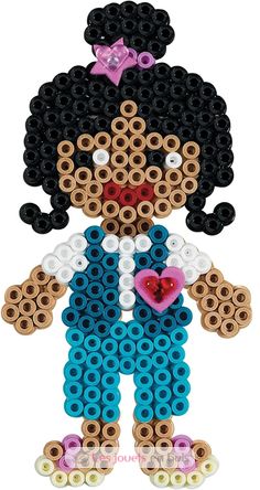 Bag of 1000 plastic beads Midi Blue oil HAMA-207-83 Hama 4