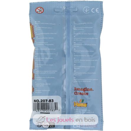 Bag of 1000 plastic beads Midi Blue oil HAMA-207-83 Hama 6