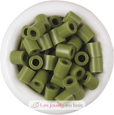 Bag of 1000 plastic beads Midi Olive green 207-84 Hama 2