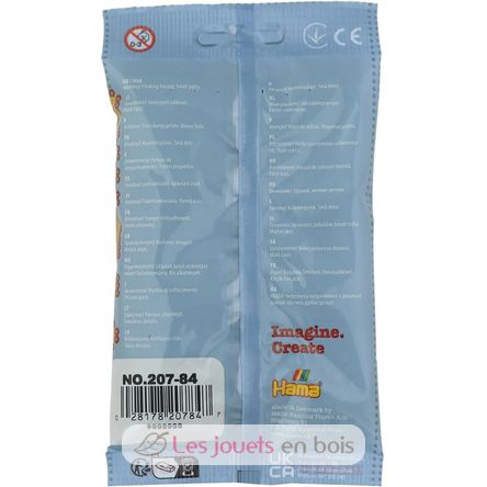 Bag of 1000 plastic beads Midi Olive green 207-84 Hama 7