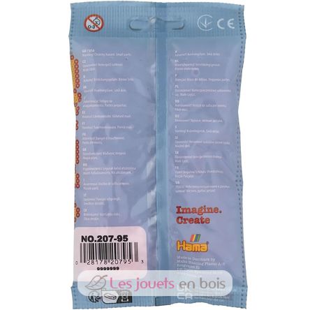 Bag of 1000 plastic beads Midi soft pink HAMA-207-95 Hama 3