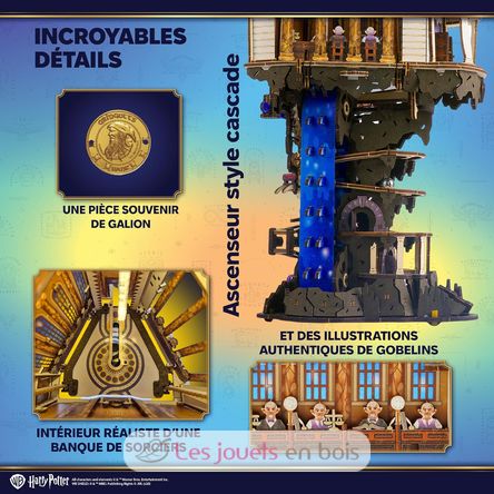 Gringotts Bank Marble Run model kit U70276 Ugears 10