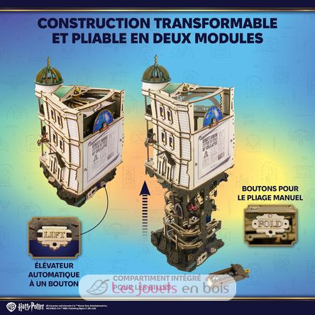 Gringotts Bank Marble Run model kit U70276 Ugears 9