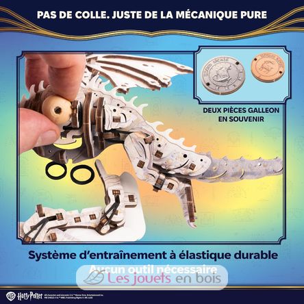 Ukrainian Ironbelly Dragon model kit U70280 Ugears 8
