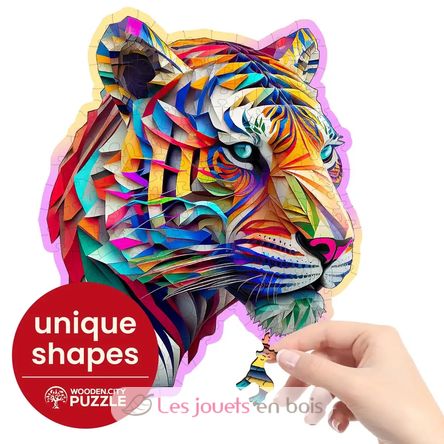 Wooden puzzle Colorful Tiger 150 pcs WC-HE-0169-M Wooden City 4