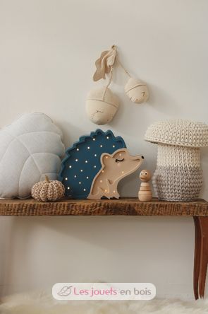 Little Lights Hedgehog Lamp Fairytale Blue LL055-360 Little Lights 4