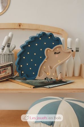 Little Lights Hedgehog Lamp Fairytale Blue LL055-360 Little Lights 5