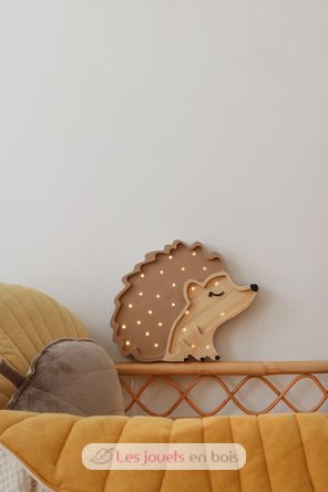 Little Lights Hedgehog Lamp Autumn Brown LL055-467 Little Lights 3