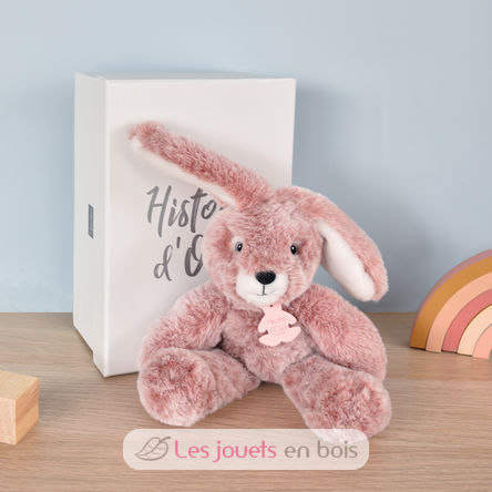 Plush Pink Rabbit Sweety Mousse 25 cm HO3007 Histoire d'Ours 3