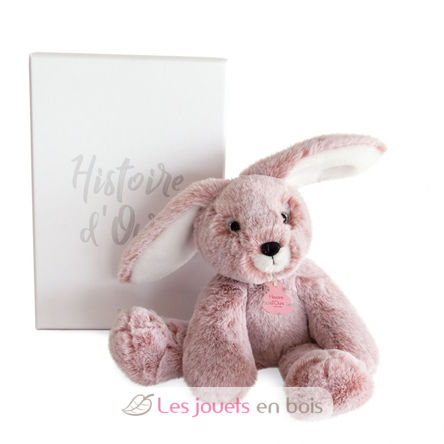 Plush Pink Rabbit Sweety Mousse 25 cm HO3007 Histoire d'Ours 4