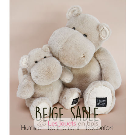 Hip Chic beige hippo plush 25 cm HO3093 Histoire d'Ours 2