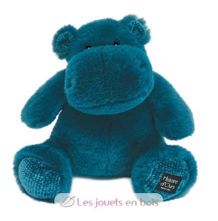 Hip Chic blue hippo plush 25 cm HO3107 Histoire d'Ours 1