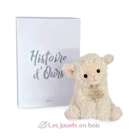 Plush lamb ivory 20 cm HO3128 Histoire d'Ours 3