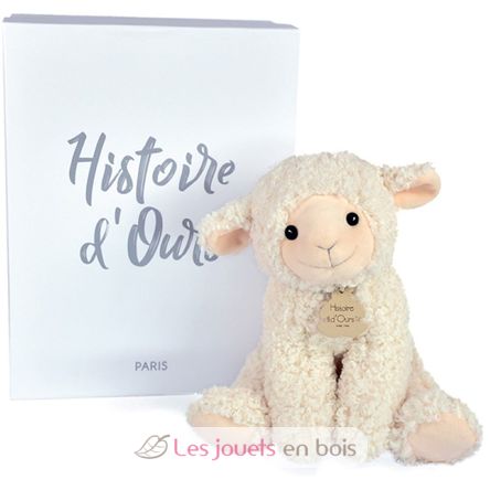 Plush lamb ivory 30 cm HO3129 Histoire d'Ours 4