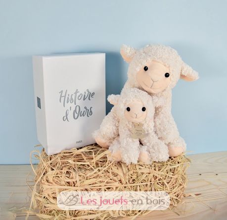 Plush lamb ivory 30 cm HO3129 Histoire d'Ours 5