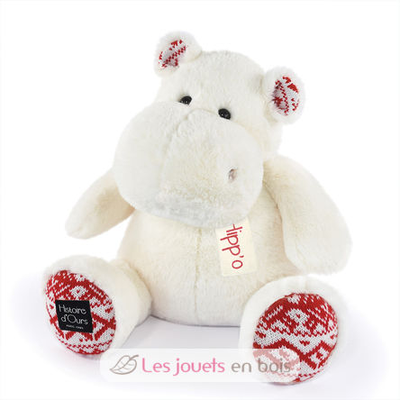 Hip Chic white hippo plush 40 cm HO3202 Histoire d'Ours 1