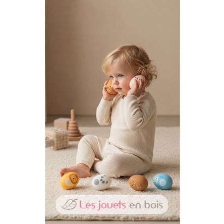 Silicone egg rattles LL052-001 Little L 6