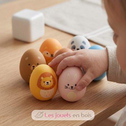 Silicone egg rattles LL052-001 Little L 3