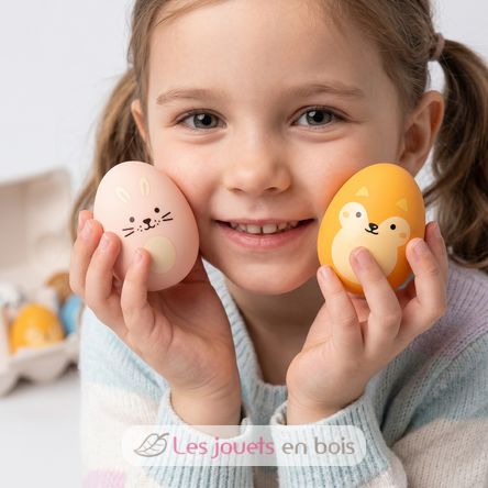 Silicone egg rattles LL052-001 Little L 2