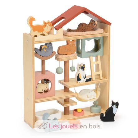 Purrfect Stay Cat Hotel TL8169 Tender Leaf Toys 1