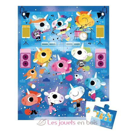 Puzzle Rock Concert Unicorns 24 pcs J02544 Janod 2