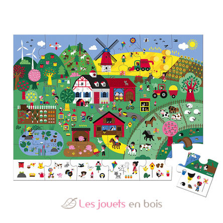 Observation puzzle - The Farm 24 pcs J02645 Janod 2