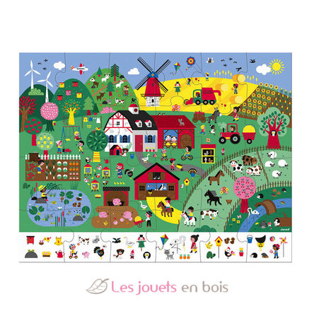 Observation puzzle - The Farm 24 pcs J02645 Janod 3