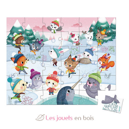 Puzzle Snow Party 36 pcs J02647 Janod 2