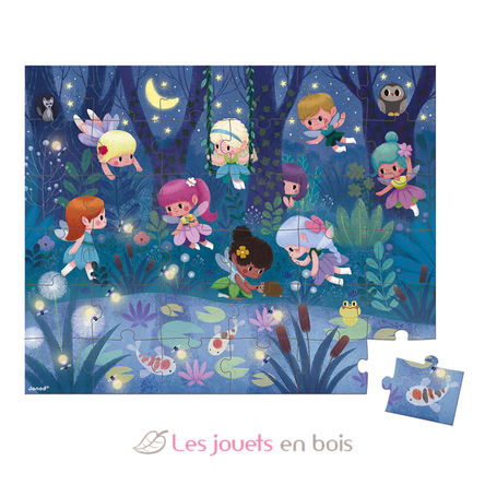 Puzzle Fairies and Waterlilies J02649 Janod 2
