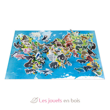 Educational puzzle Endangered animals 200 pcs J02676 Janod 3