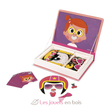 Magnéti'book Girl's Crazy Faces J02717 Janod 3