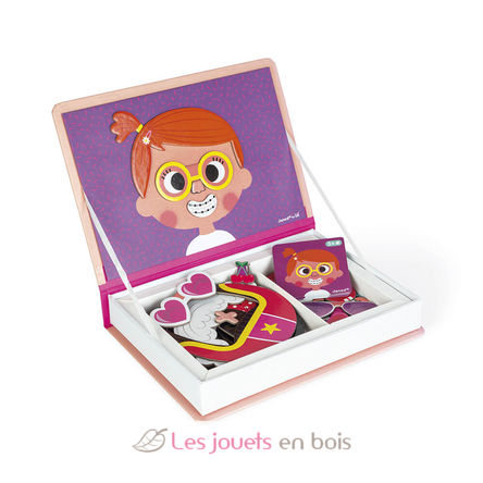 Magnéti'book Girl's Crazy Faces J02717 Janod 4