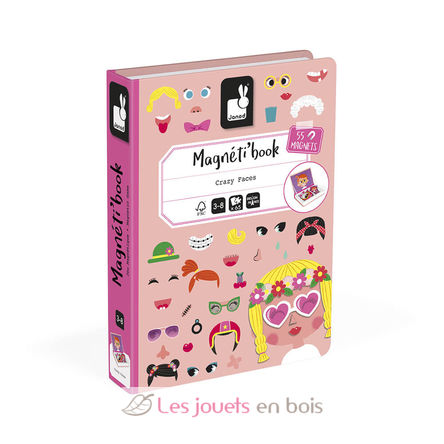 Magnéti'book Girl's Crazy Faces J02717 Janod 6