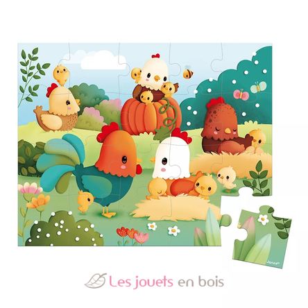 Puzzle Welcome to the Farmyard 20 pcs J03320 Janod 2