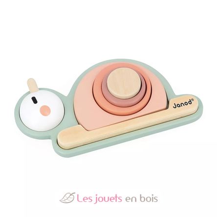 Stackable sensory Snail Sweet Cocoon J04052 Janod 1