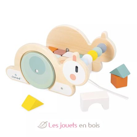 Sweet Cocoon snail cube trolley J04054 Janod 1