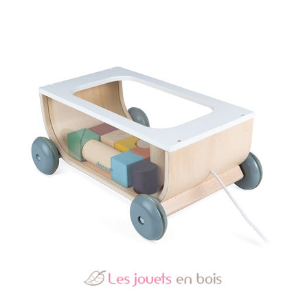 Sweet Cocoon Cart with blocks J04407 Janod 1
