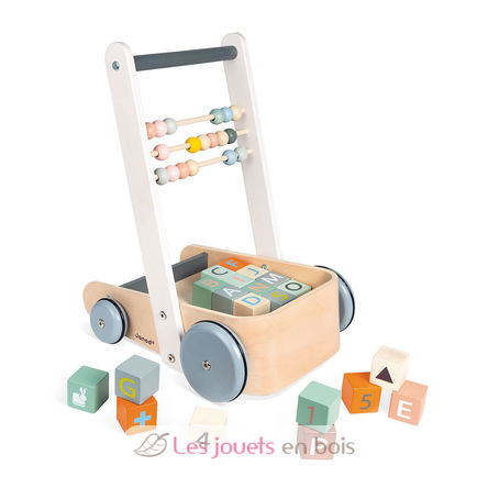Sweet Cocoon Cart with ABC blocks J04408 Janod 3
