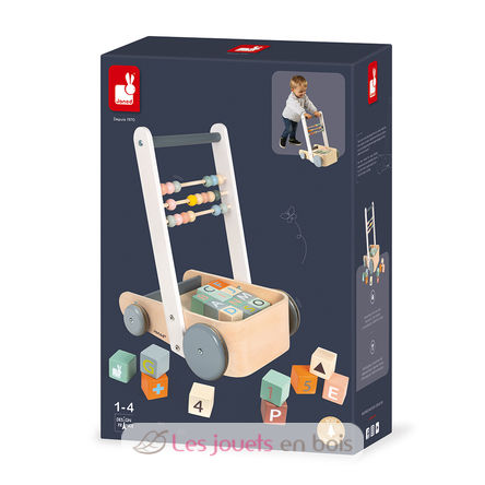 Sweet Cocoon Cart with ABC blocks J04408 Janod 6