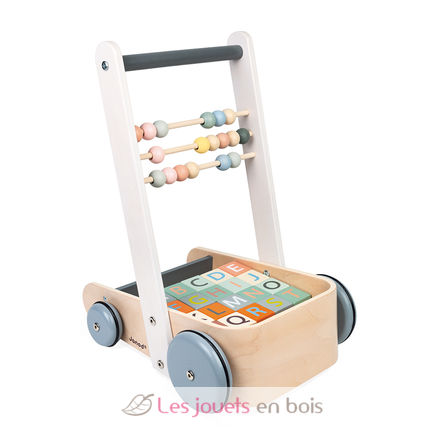 Sweet Cocoon Cart with ABC blocks J04408 Janod 1