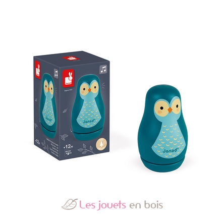 Owl music box J04672 Janod 5