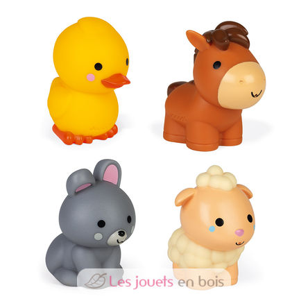 4 Farm animals squirters J04702 Janod 2