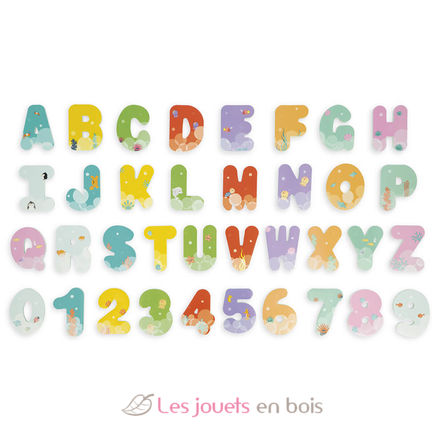 Bath Time Letters and Numbers J04709 Janod 4