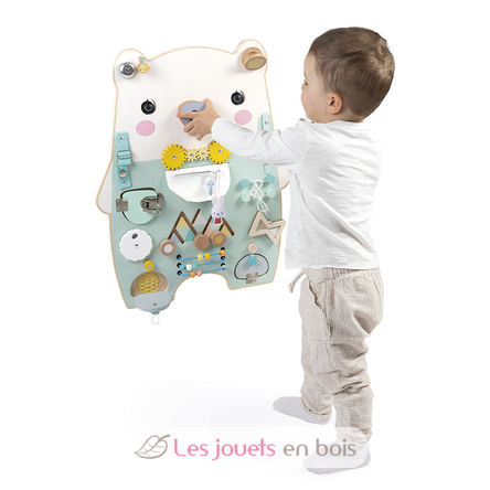wooden bear busy-board Pure J05162 Janod 2
