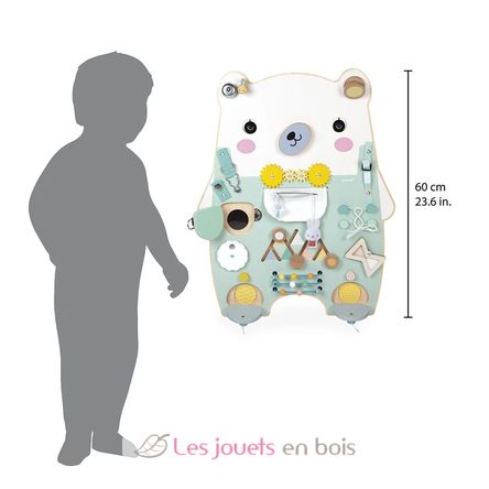 wooden bear busy-board Pure J05162 Janod 3