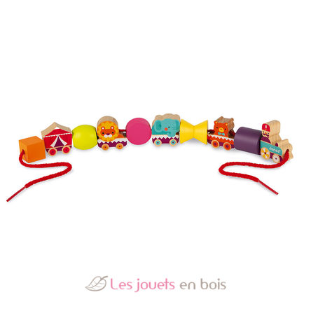 Stringable circus-themed beads J05314 Janod 3