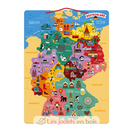 Magnetic German Map J05477 Janod 4