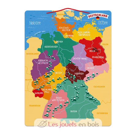 Magnetic German Map J05477 Janod 5